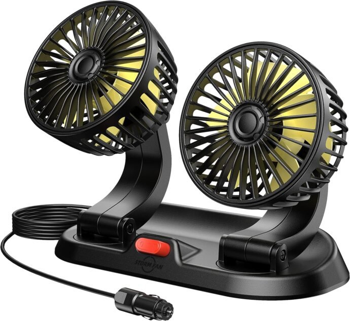 مروحة السيارة الأصلية 12 فولت ( ventilateur de voiture) - الصورة 2