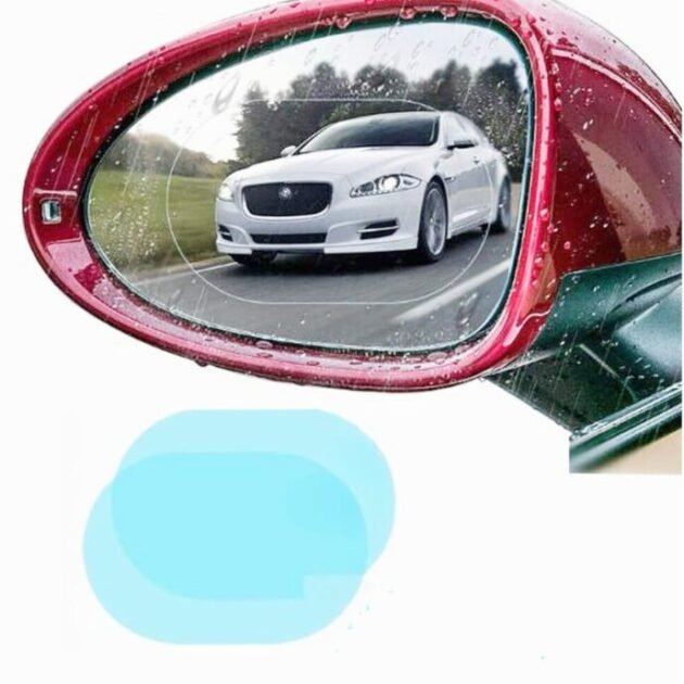 ملصقات مرآة السيارة المقاومة للماء (قطعتين)