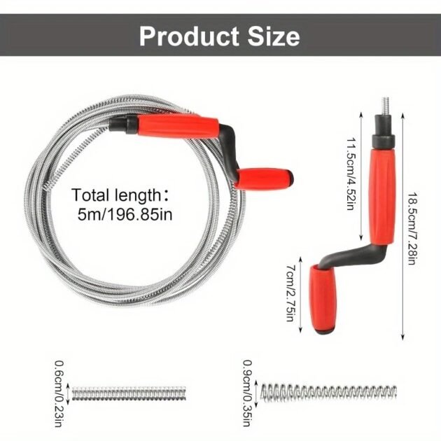 🛠️ أداة تسليك المجاري  تفتح أصعب الانسدادات في دقائق.