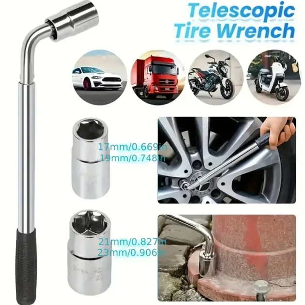مفتاح فك العجلات 17/19/21/23 ACIER INOXIDABLE ORIGINALE